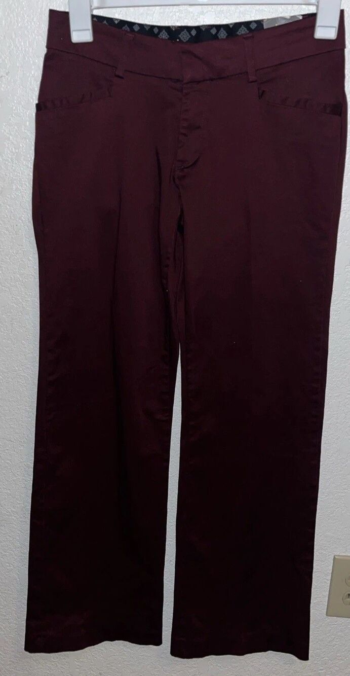 Lee Platinum Label No-Gap Waistband Dress Pants Women’s Sz 2 Short Maroon - Picture 9 of 11
